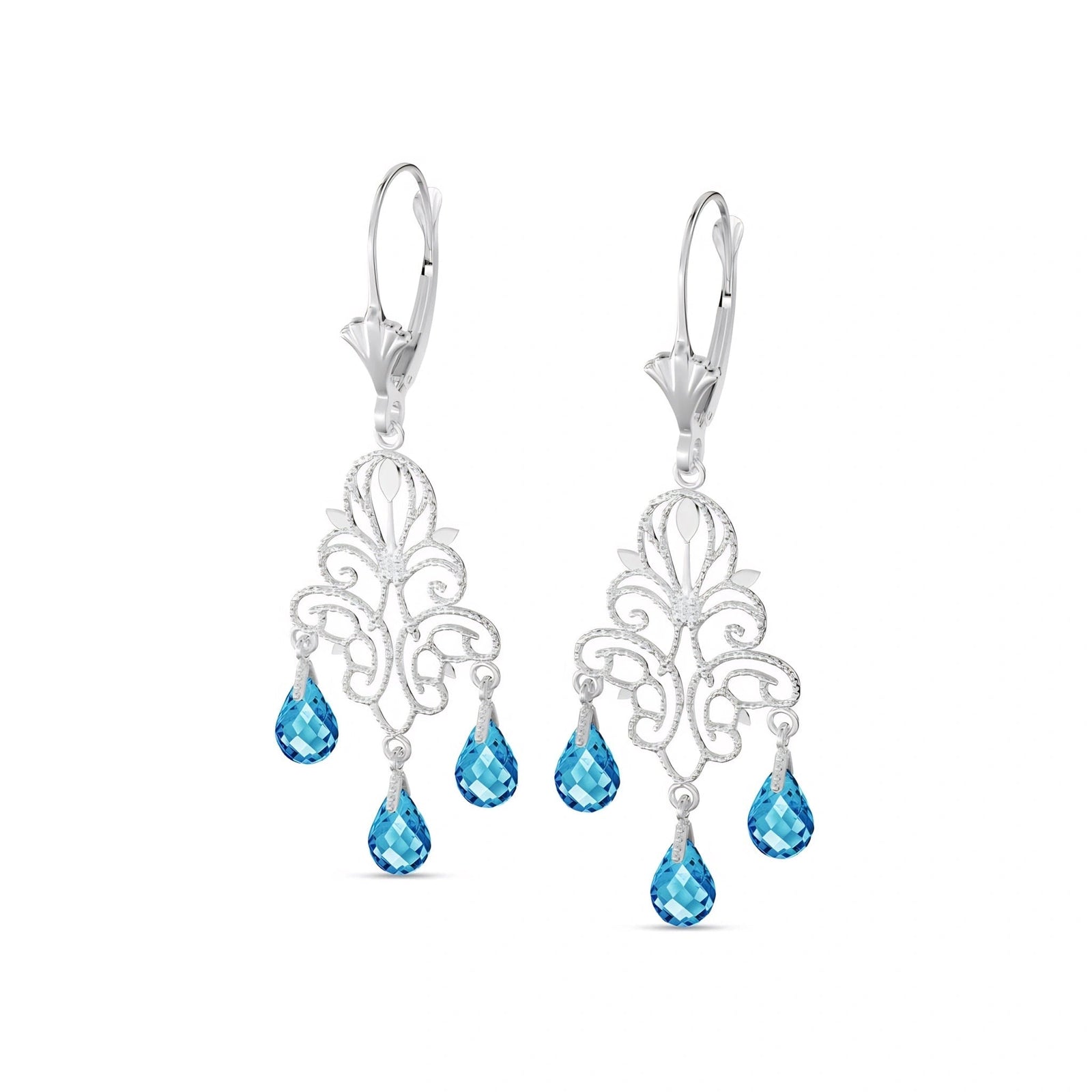 White Gold Blue Topaz — Mariacamilla