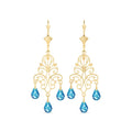 Yellow Gold Blue Topaz — Mariacamilla