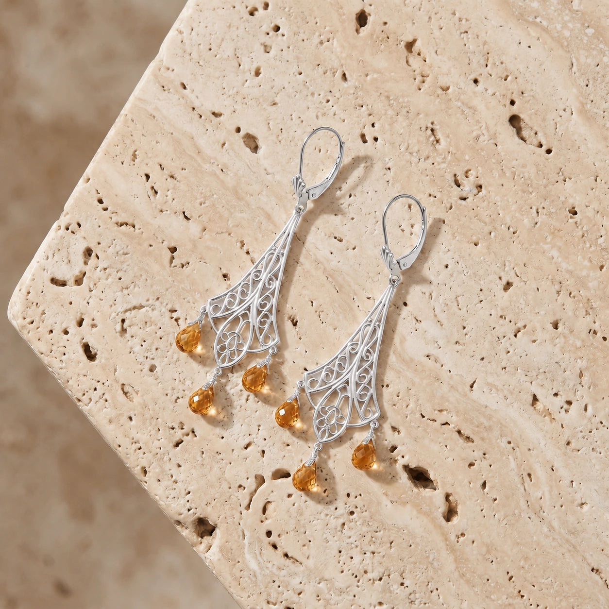 White Gold Citrine — Mariacamilla