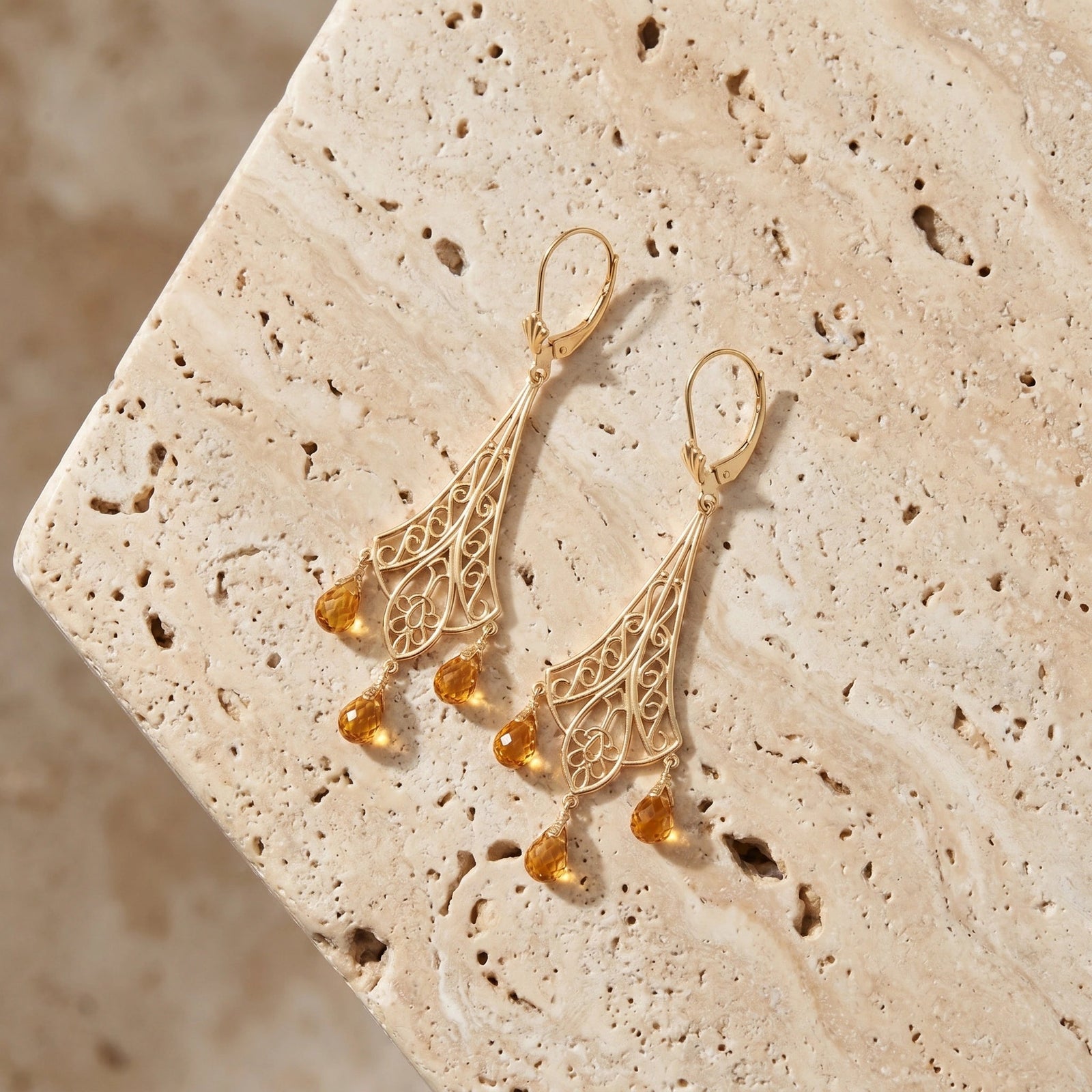 Yellow Gold Citrine — Mariacamilla