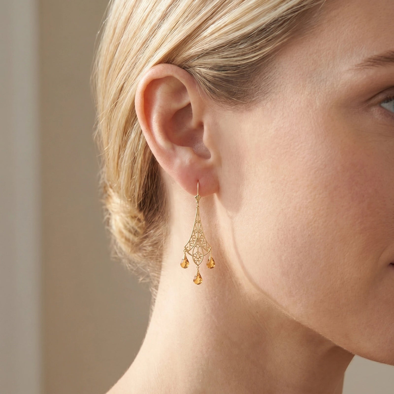 Yellow Gold Citrine — Mariacamilla