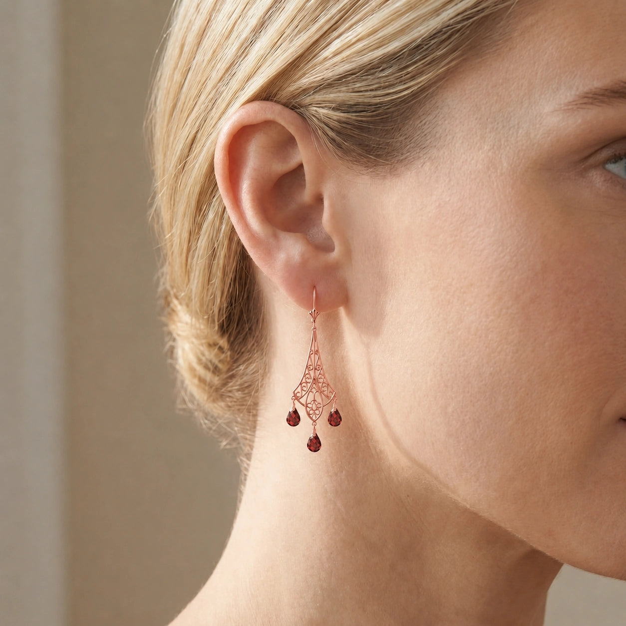 Rose Gold Garnet — Mariacamilla