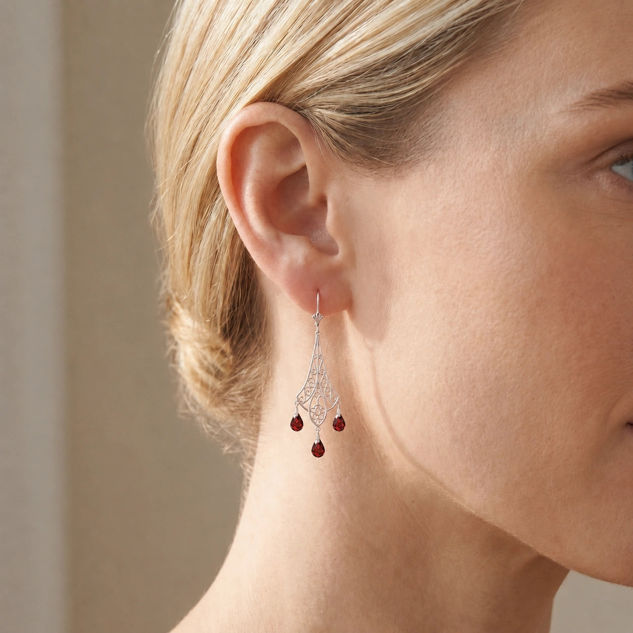 White Gold Garnet — Mariacamilla