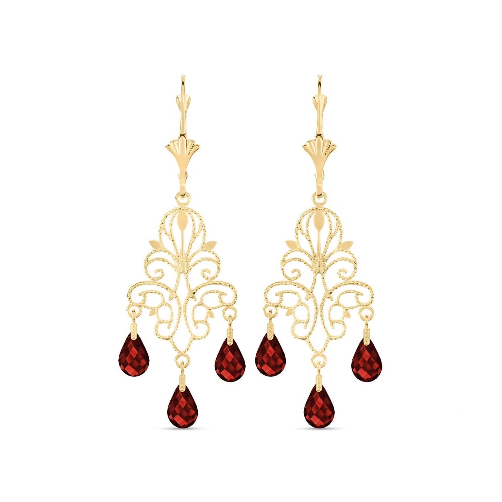 Yellow Gold Garnet — Mariacamilla