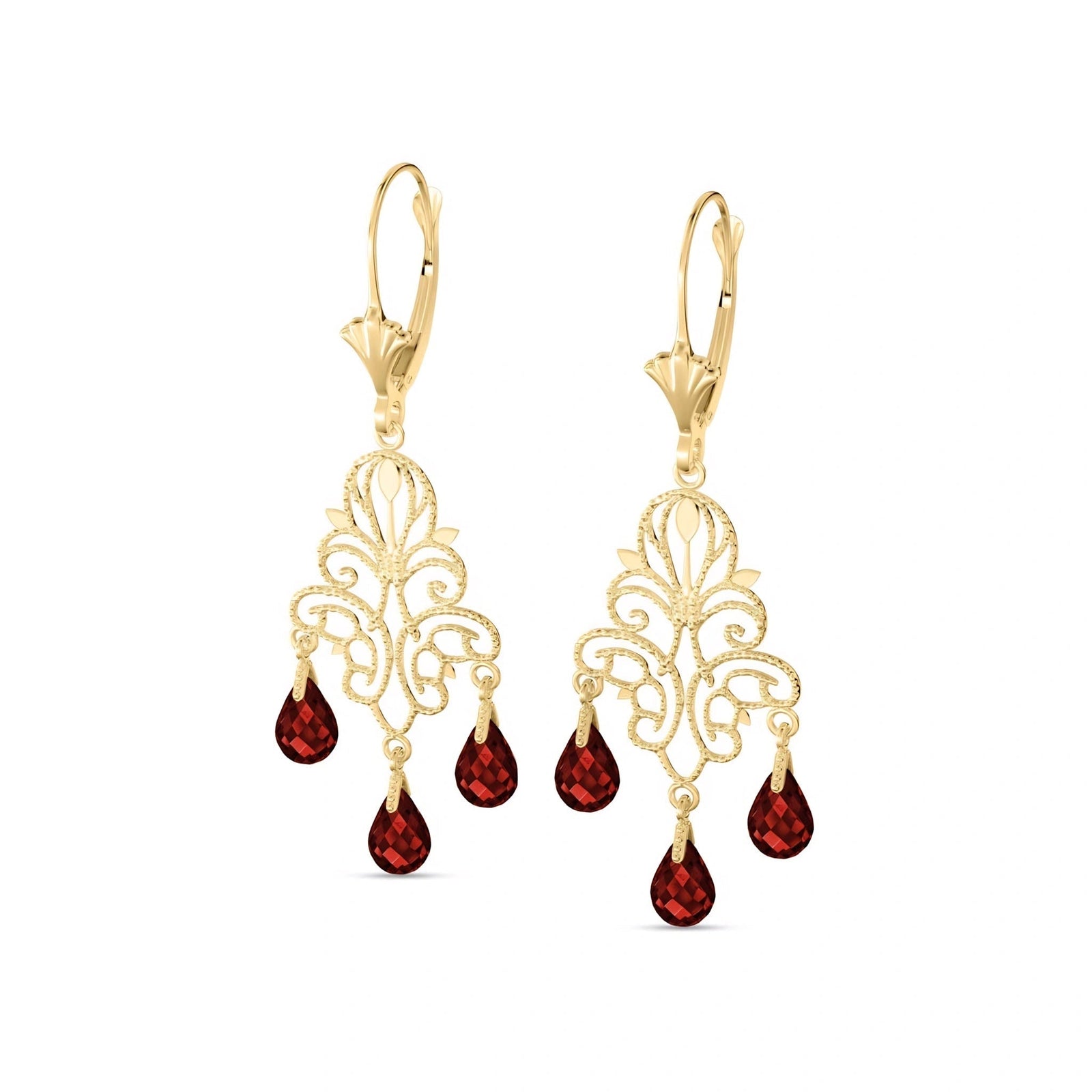 Yellow Gold Garnet — Mariacamilla