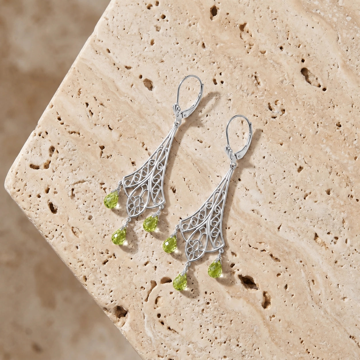 White Gold Peridot — Mariacamilla