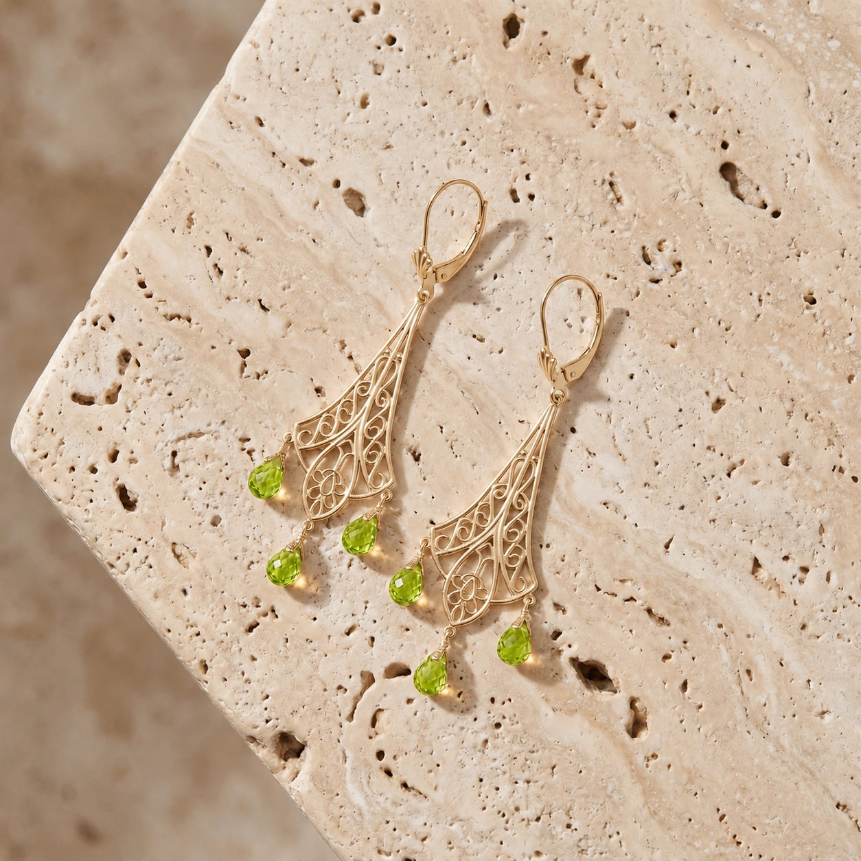 Yellow Gold Peridot — Mariacamilla
