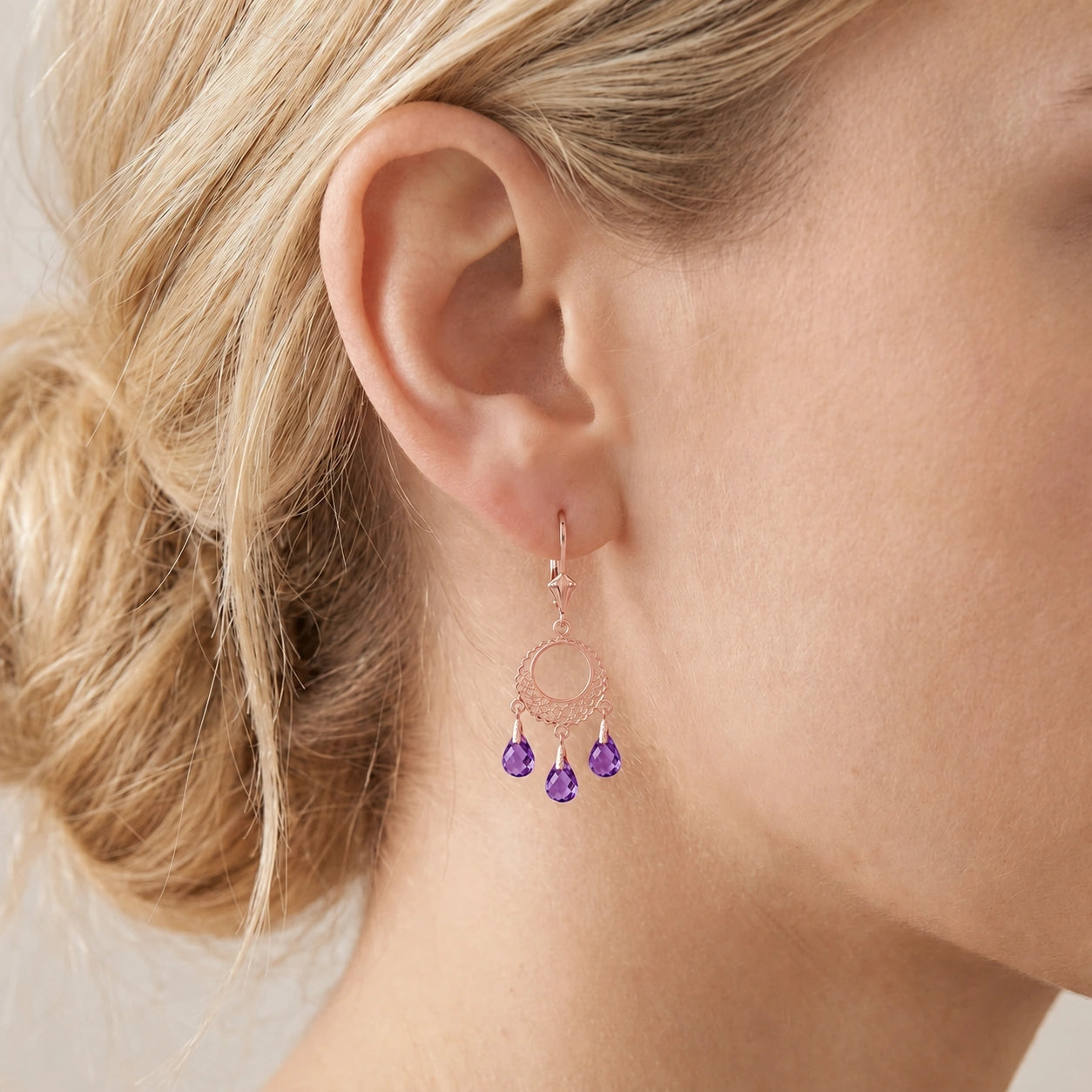 Rose Gold Amethyst — Mariacarina