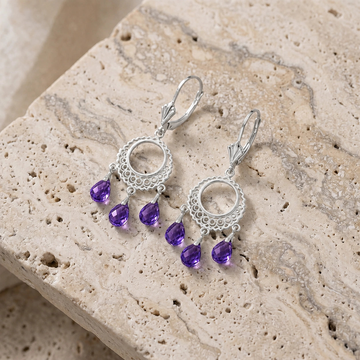 White Gold Amethyst — Mariacarina