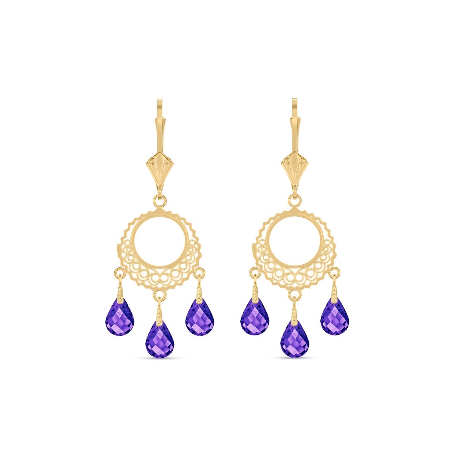 Yellow Gold Amethyst — Mariacarina