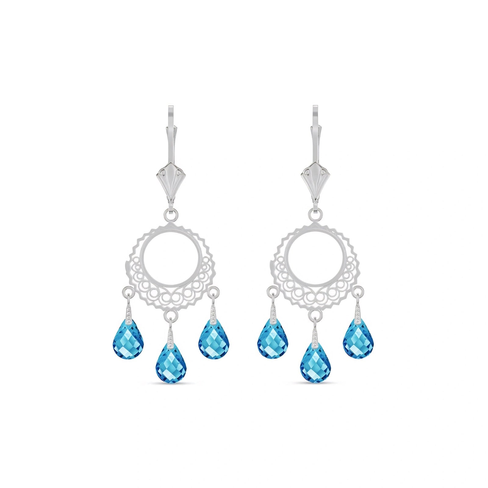 White Gold Blue Topaz — Mariacarina