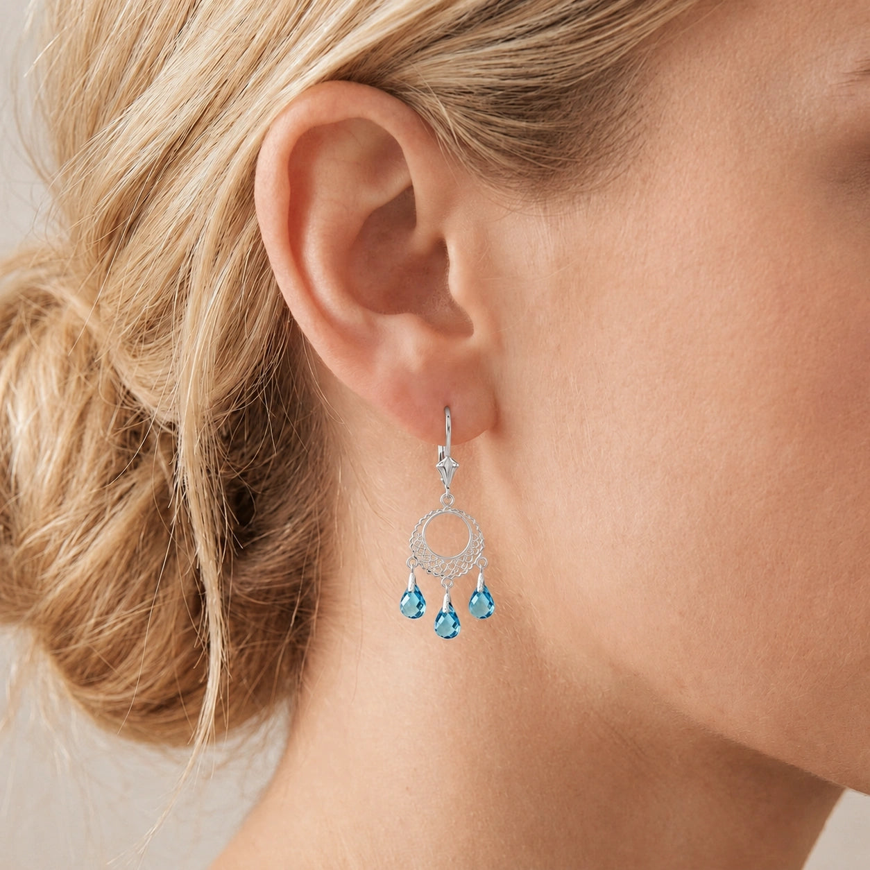 White Gold Blue Topaz — Mariacarina