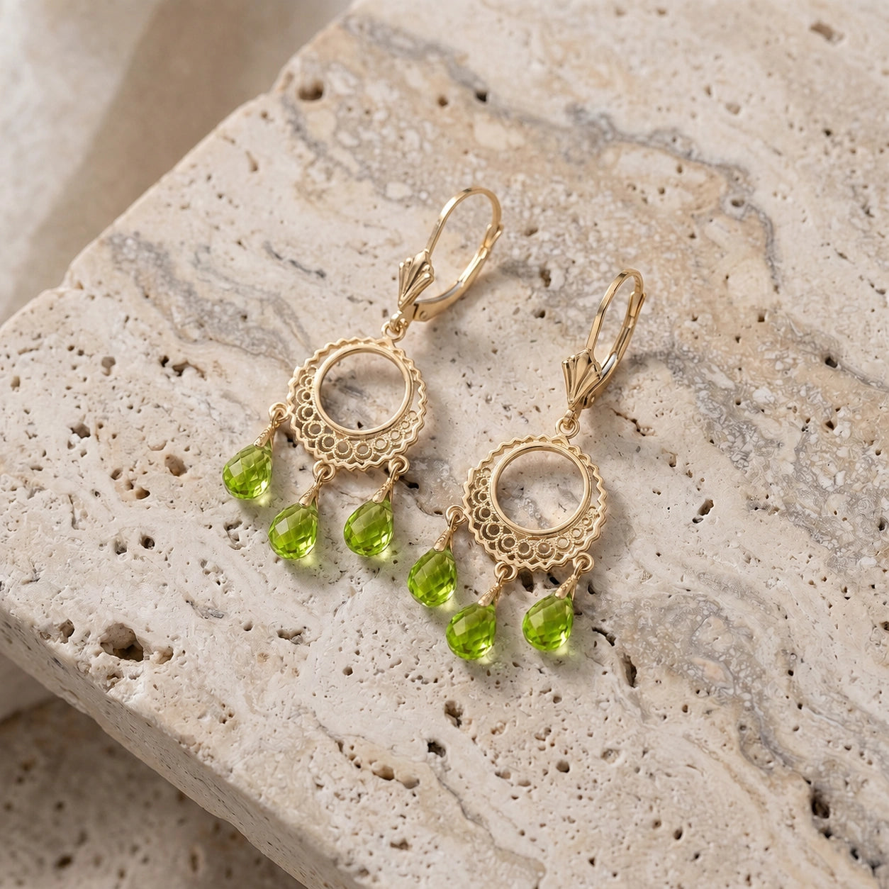 Yellow Gold Peridot — Mariacarina