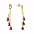 Yellow Gold Amethyst & Diamond — Mariacarla