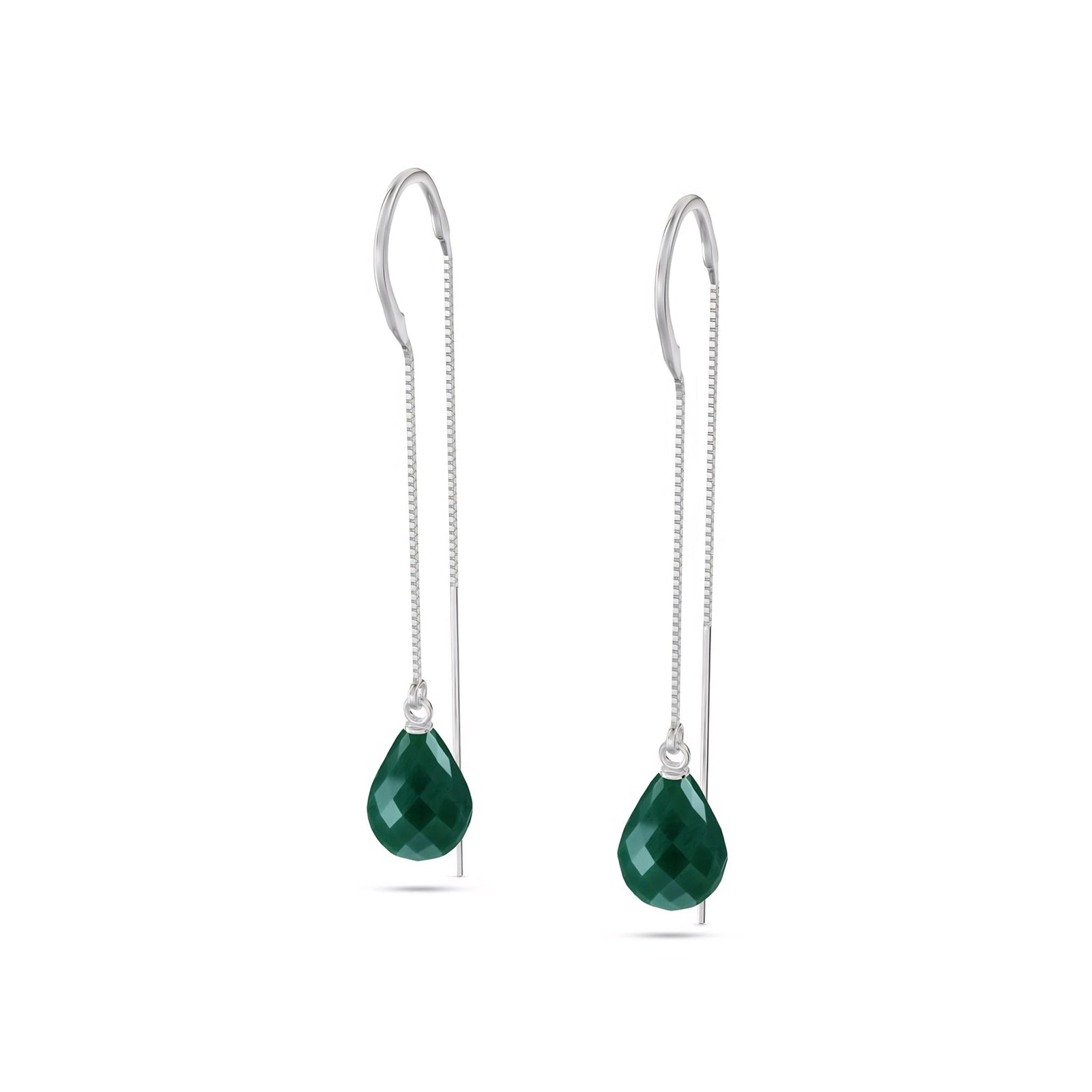 White Gold Earrings Amethyst 10K — Egle