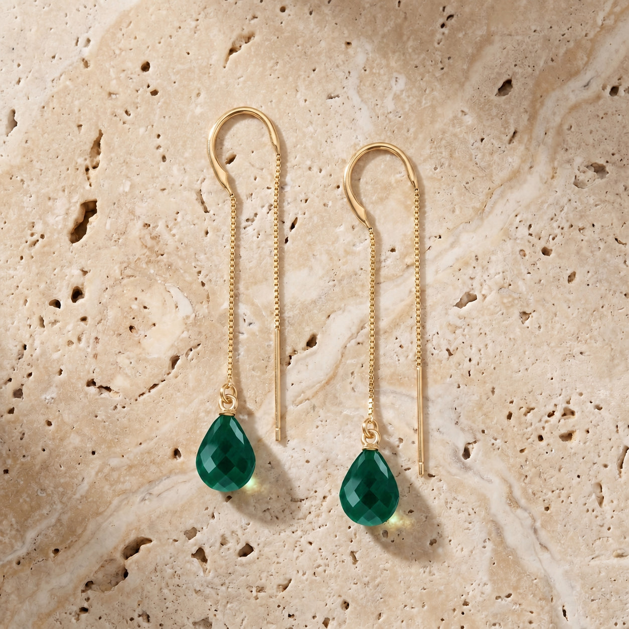 Yellow Gold Earrings Amethyst 10K — Egle