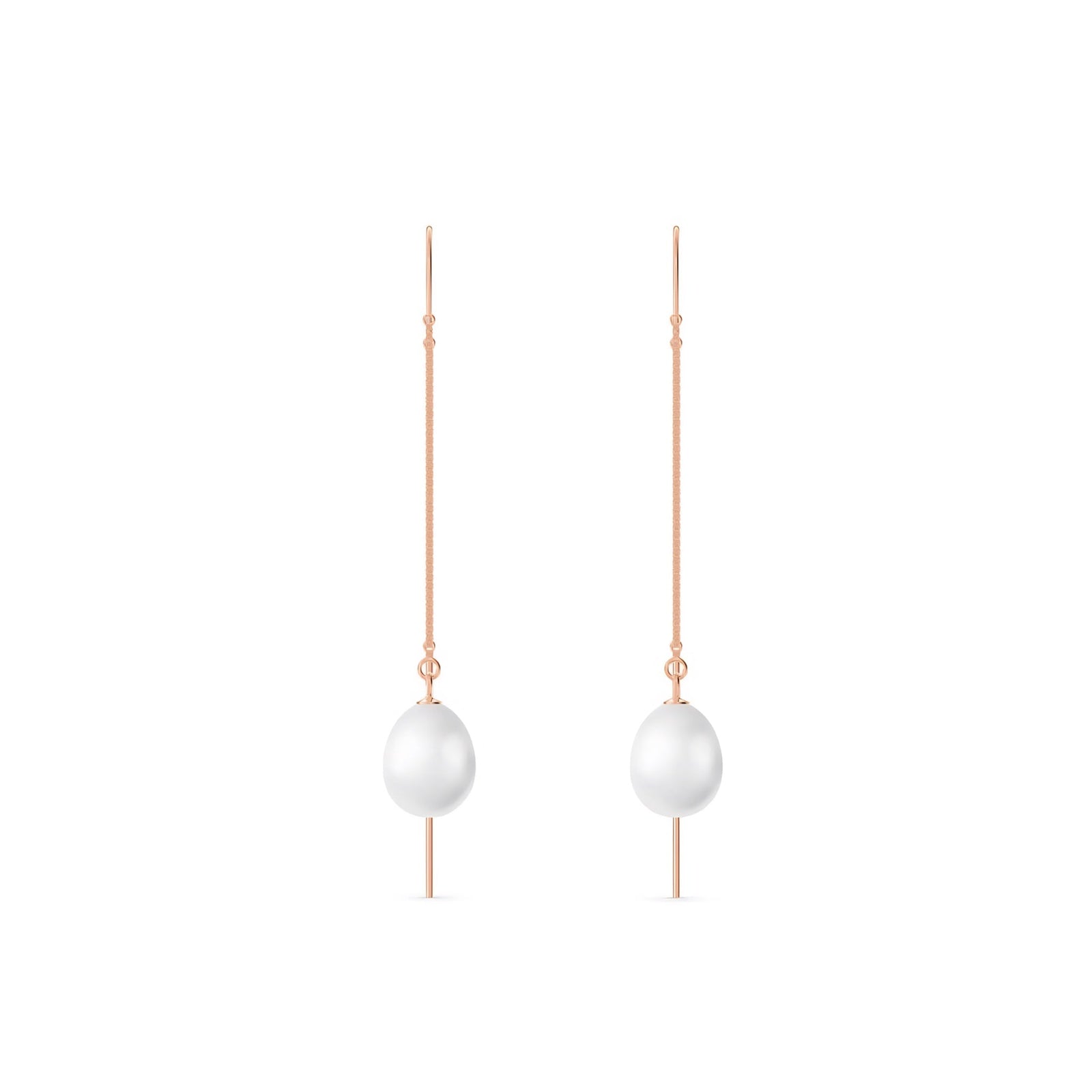 Rose Gold Earrings Green Amethyst 10K — Egle
