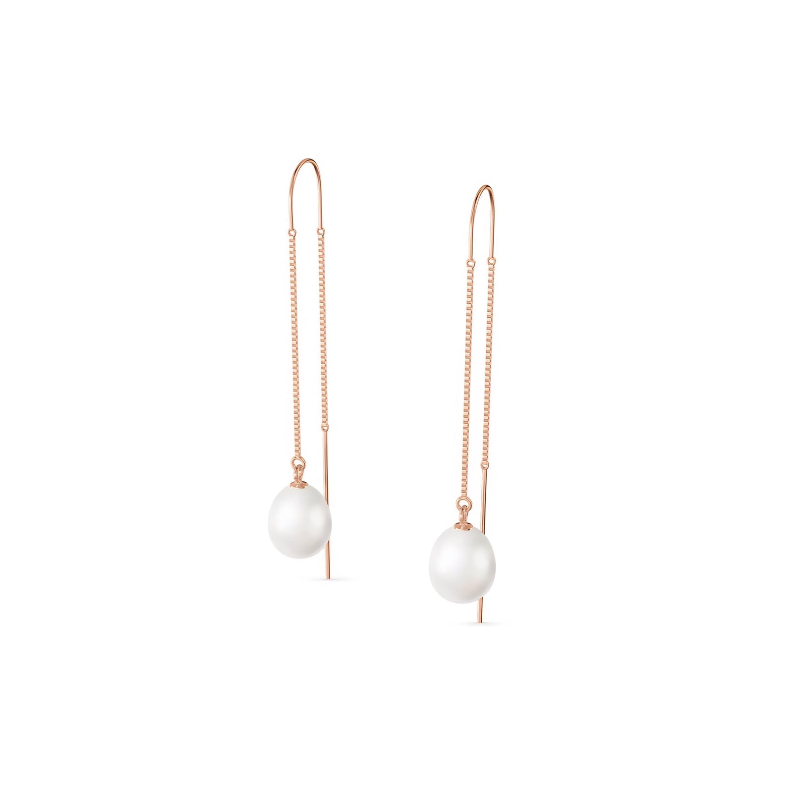 Rose Gold Earrings Green Amethyst 10K — Egle
