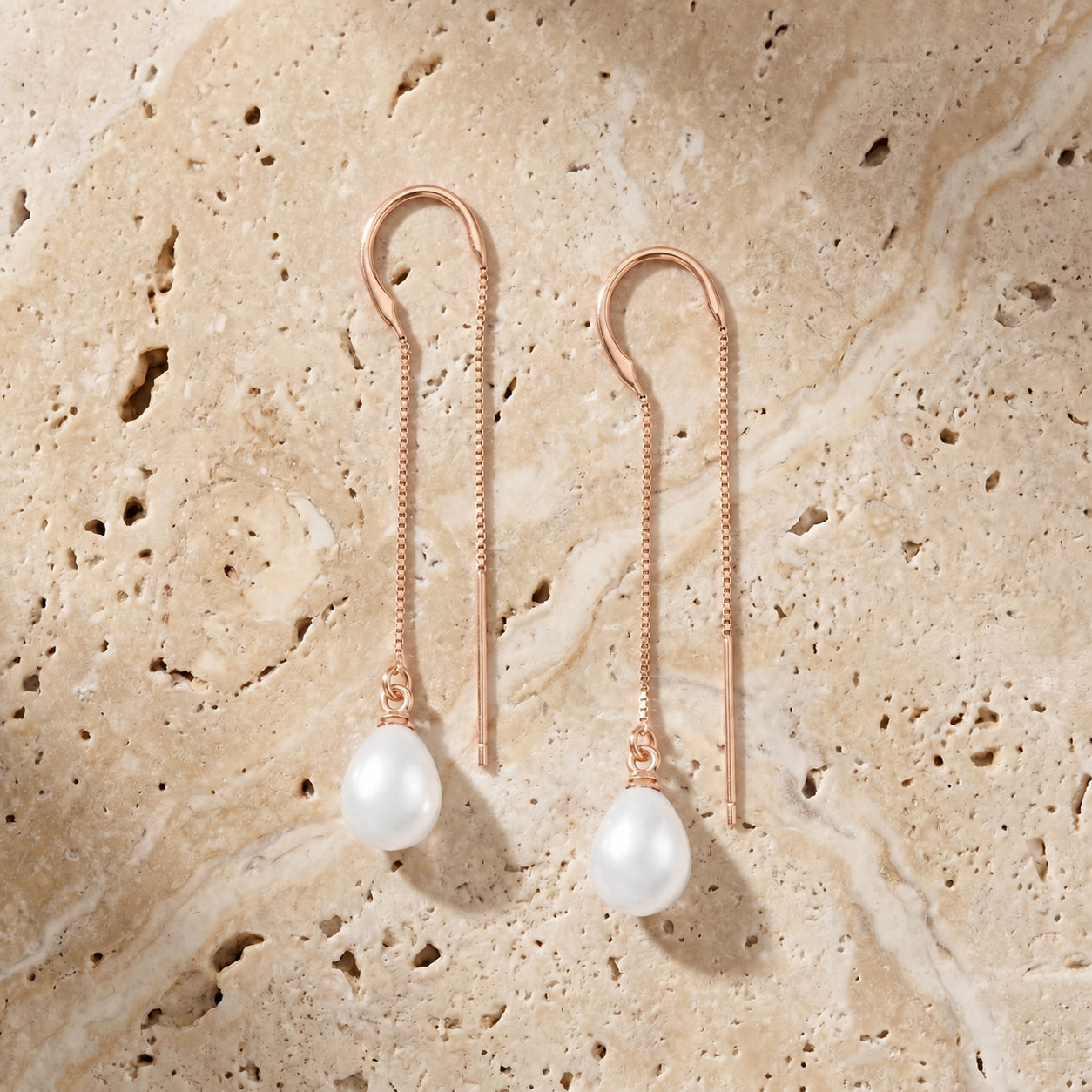 Rose Gold Earrings Green Amethyst 10K — Egle