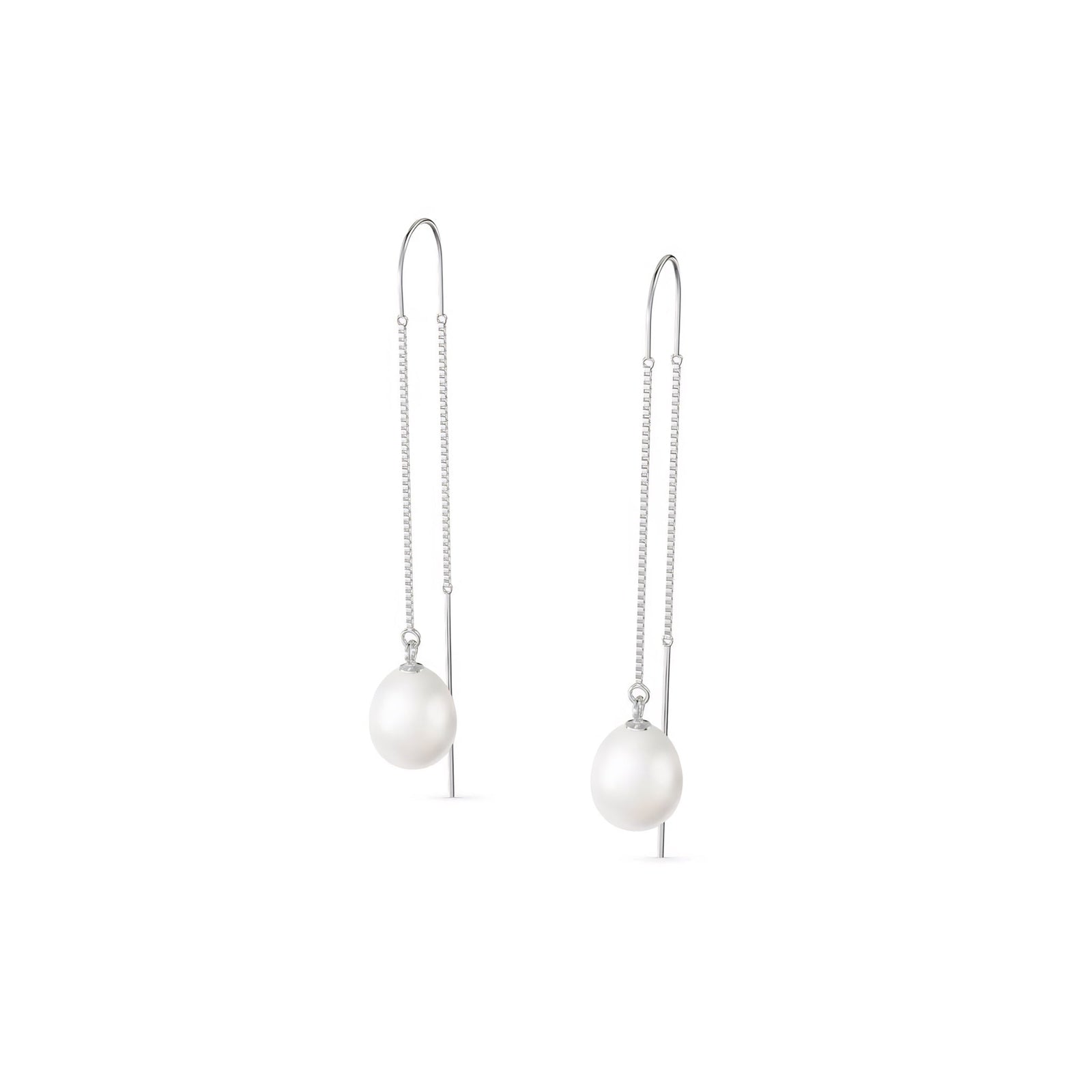 White Gold Earrings Green Amethyst 10K — Egle