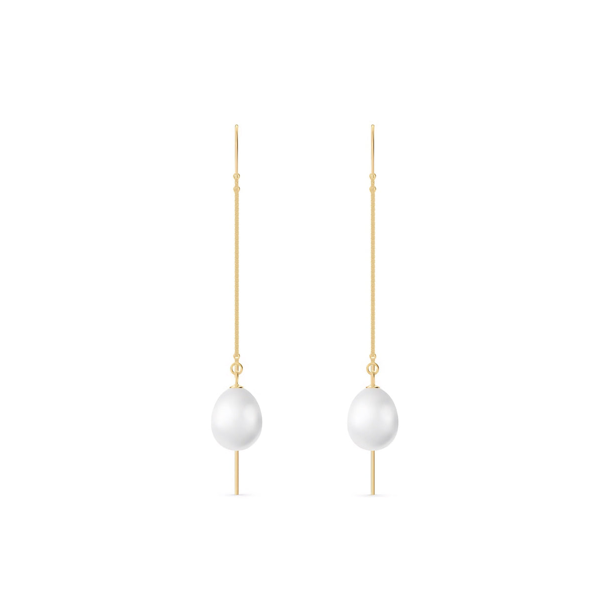 Yellow Gold Earrings Green Amethyst 10K — Egle