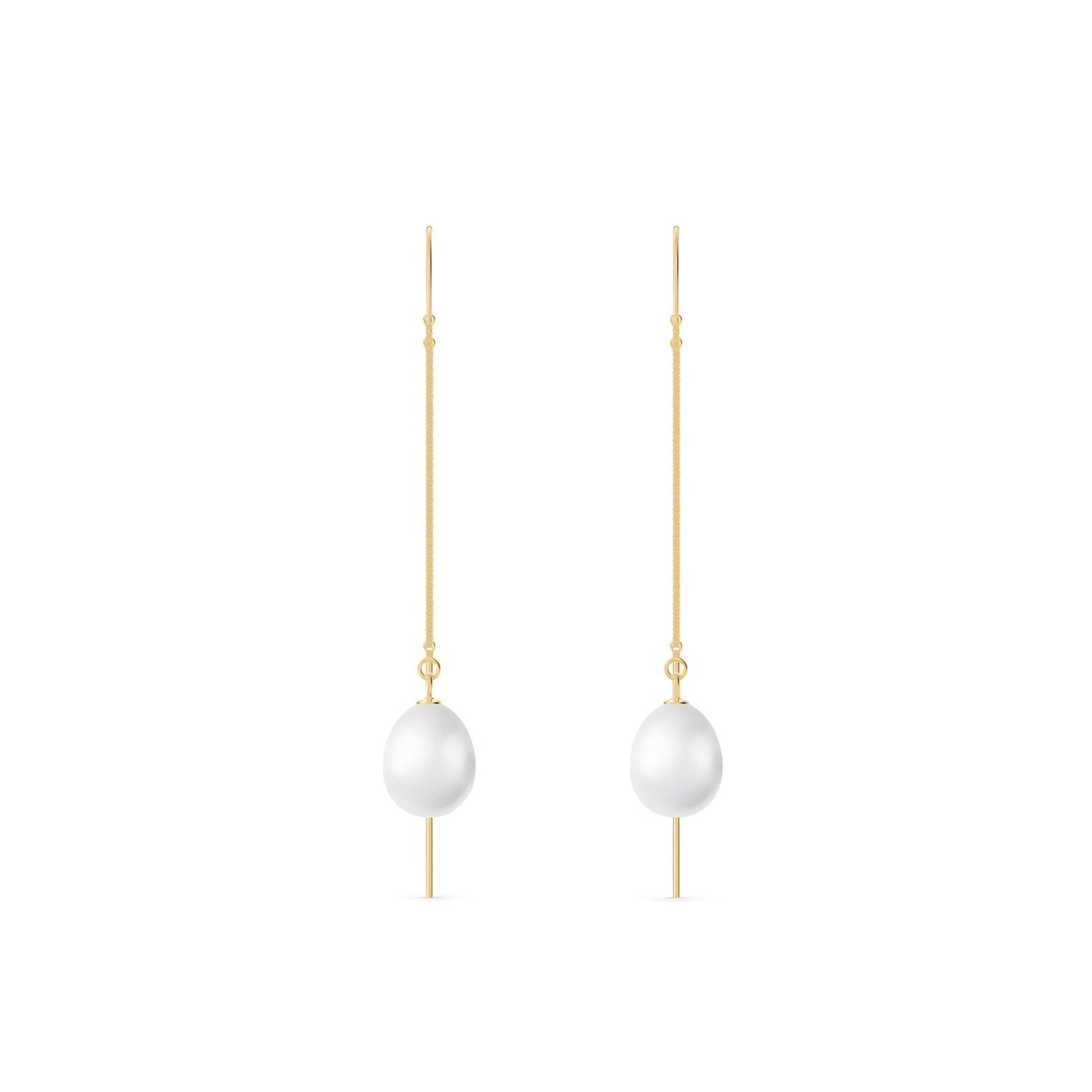 Yellow Gold Earrings Green Amethyst 10K — Egle