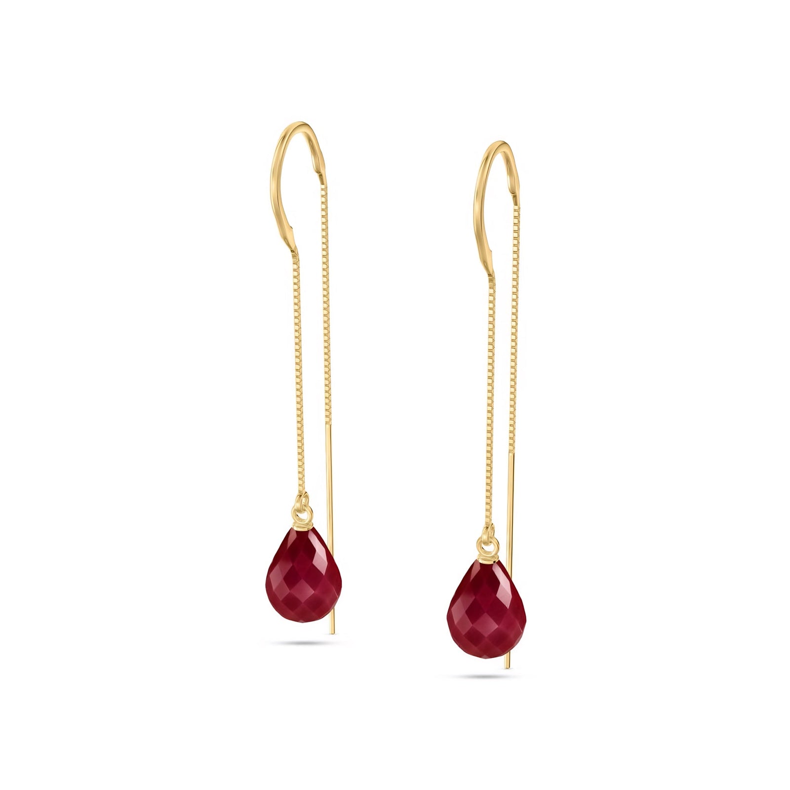 Yellow Gold Earrings Sapphire 10K — Egle