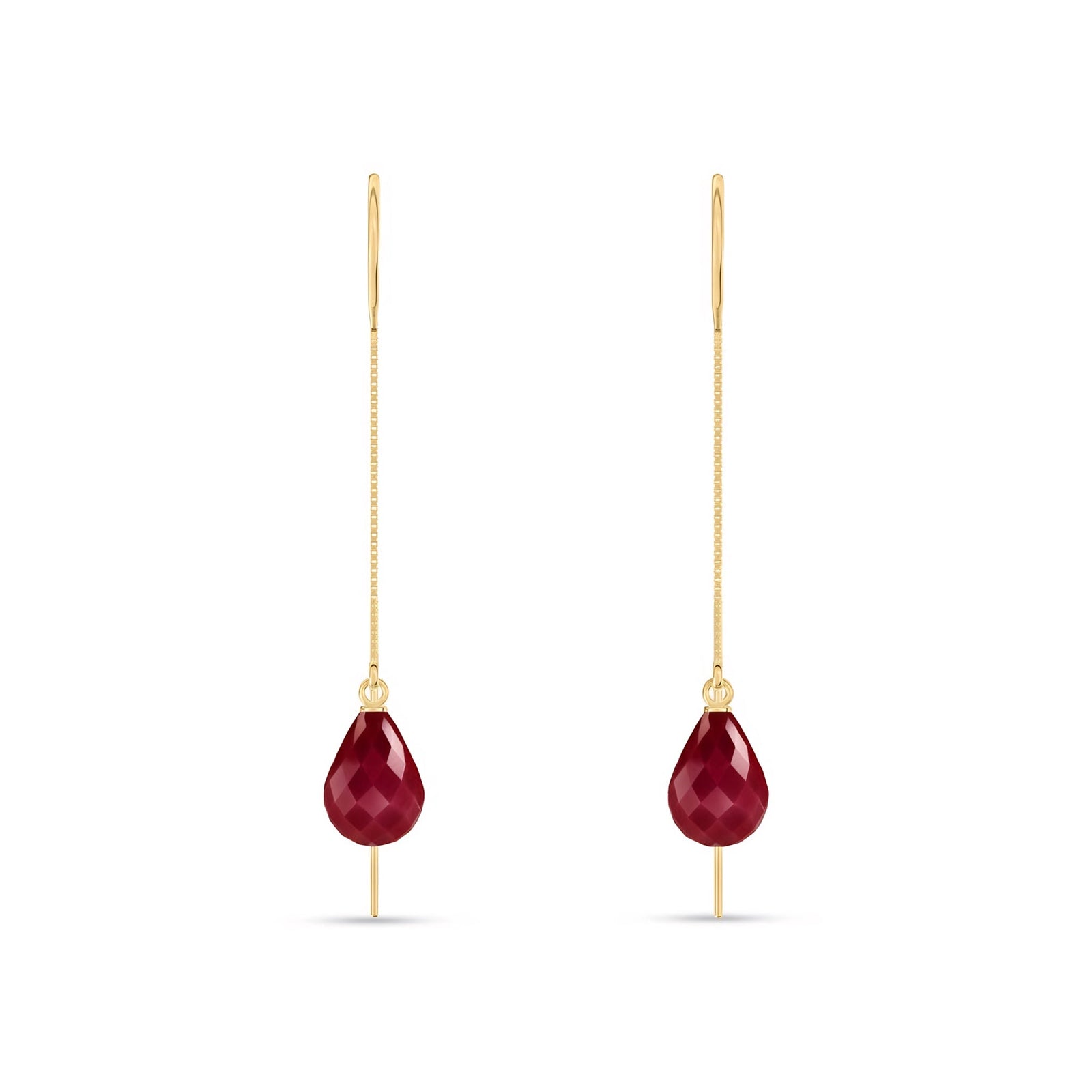 Yellow Gold Earrings Sapphire 10K — Egle