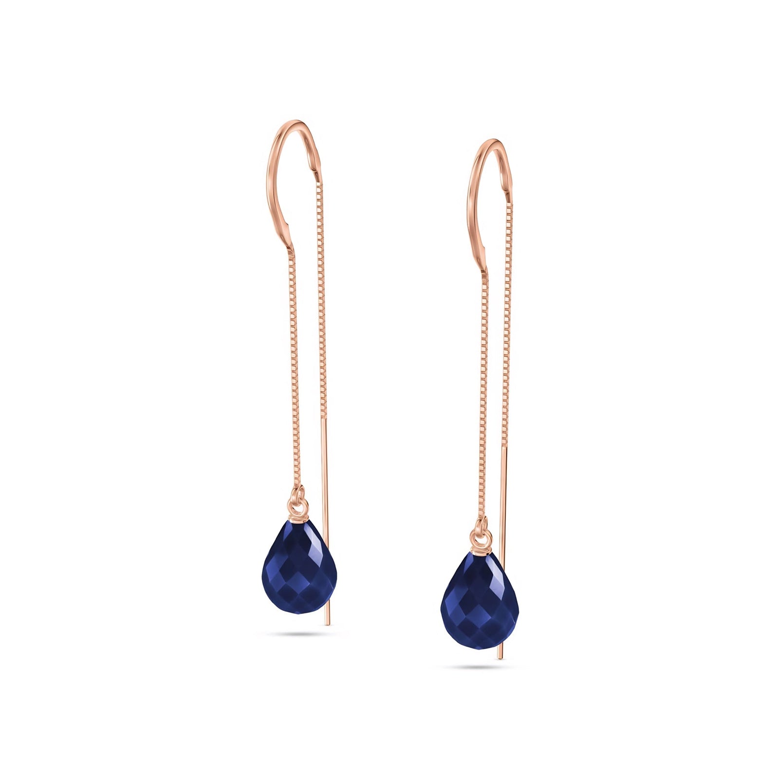 Rose Gold Earrings Ruby 10K — Egle