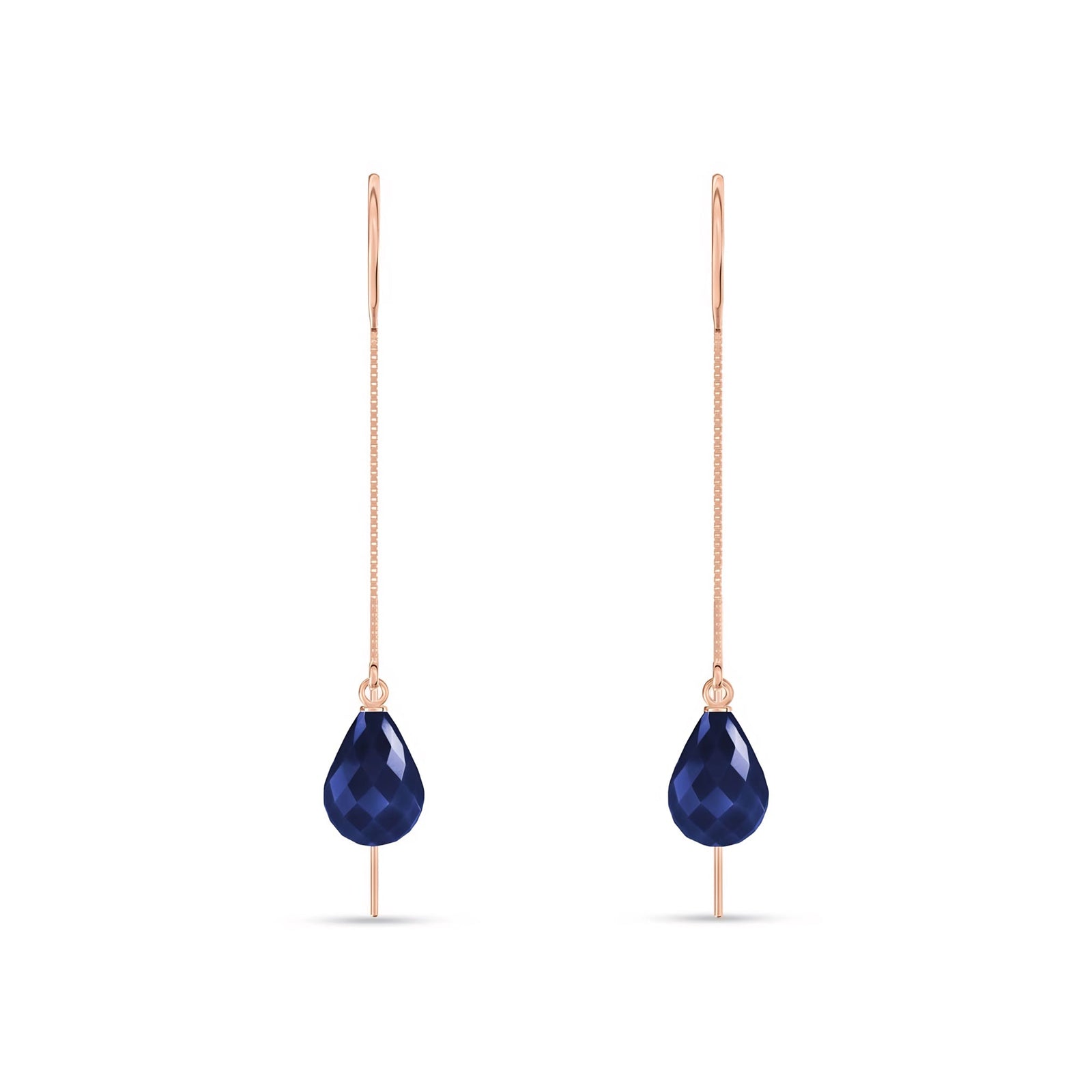 Rose Gold Earrings Ruby 10K — Egle