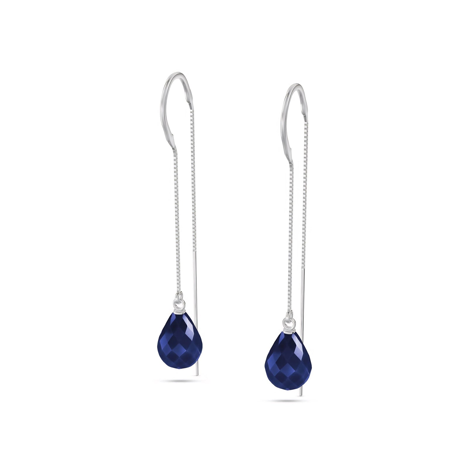 White Gold Earrings Ruby 10K — Egle