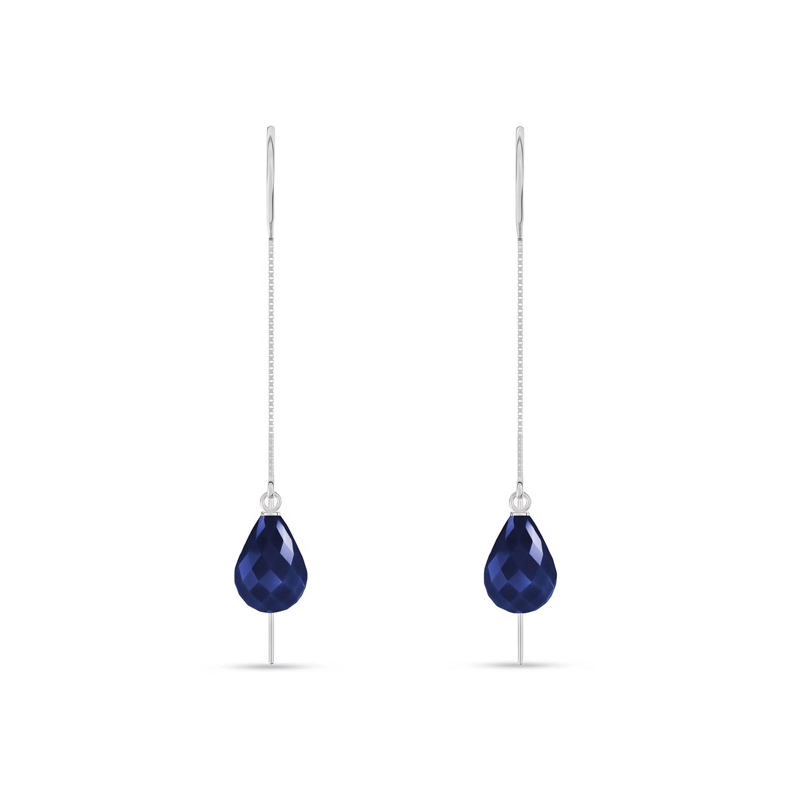 White Gold Earrings Ruby 10K — Egle