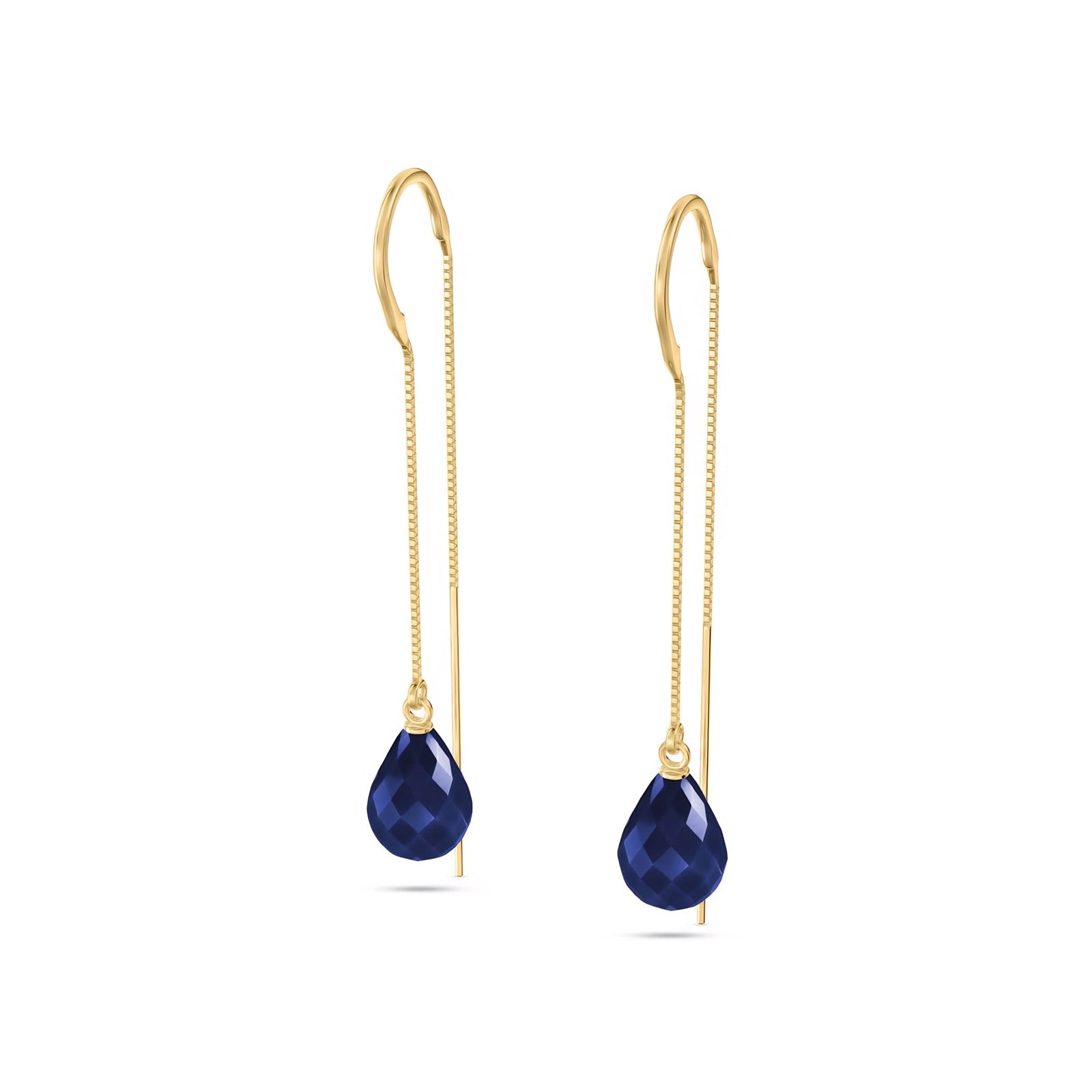 Yellow Gold Earrings Ruby 10K — Egle