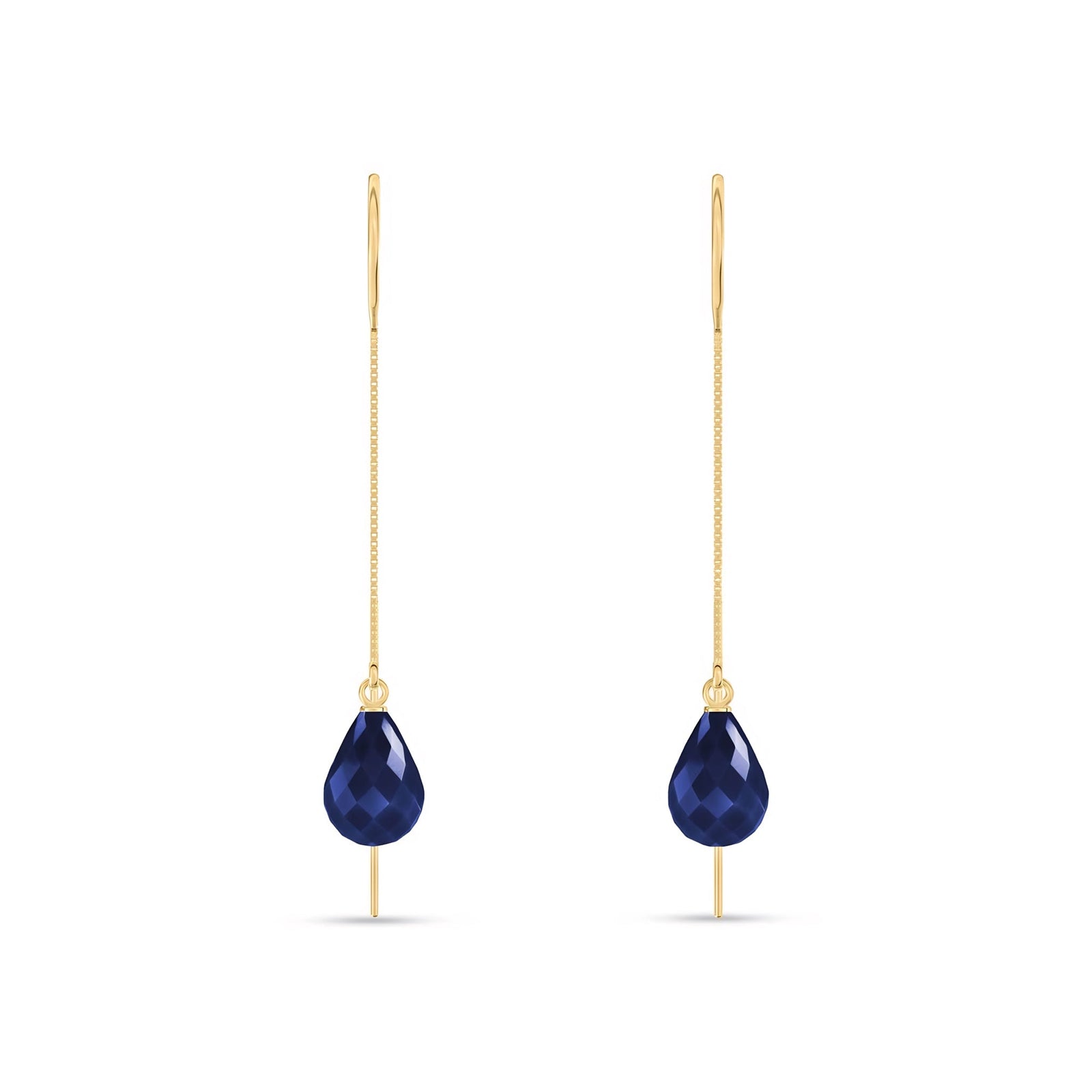 Yellow Gold Earrings Ruby 10K — Egle