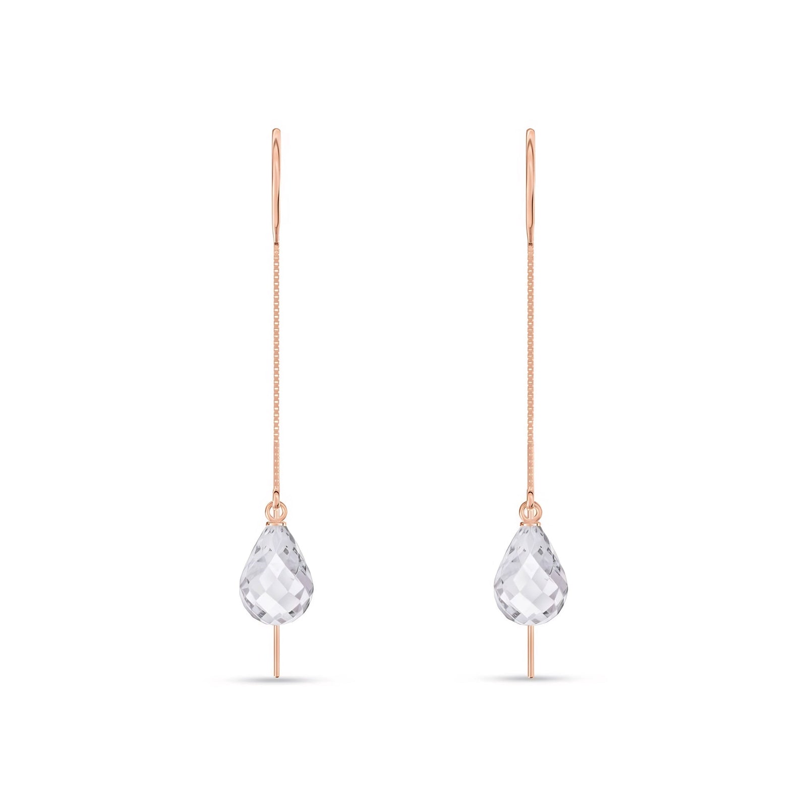 Rose Gold Earrings Pearl 10K — Egle