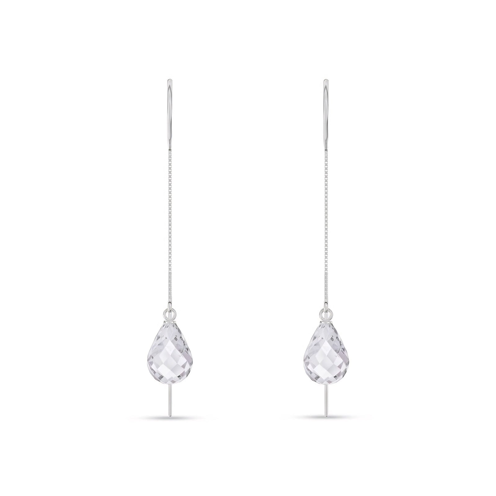 White Gold Earrings Pearl 10K — Egle