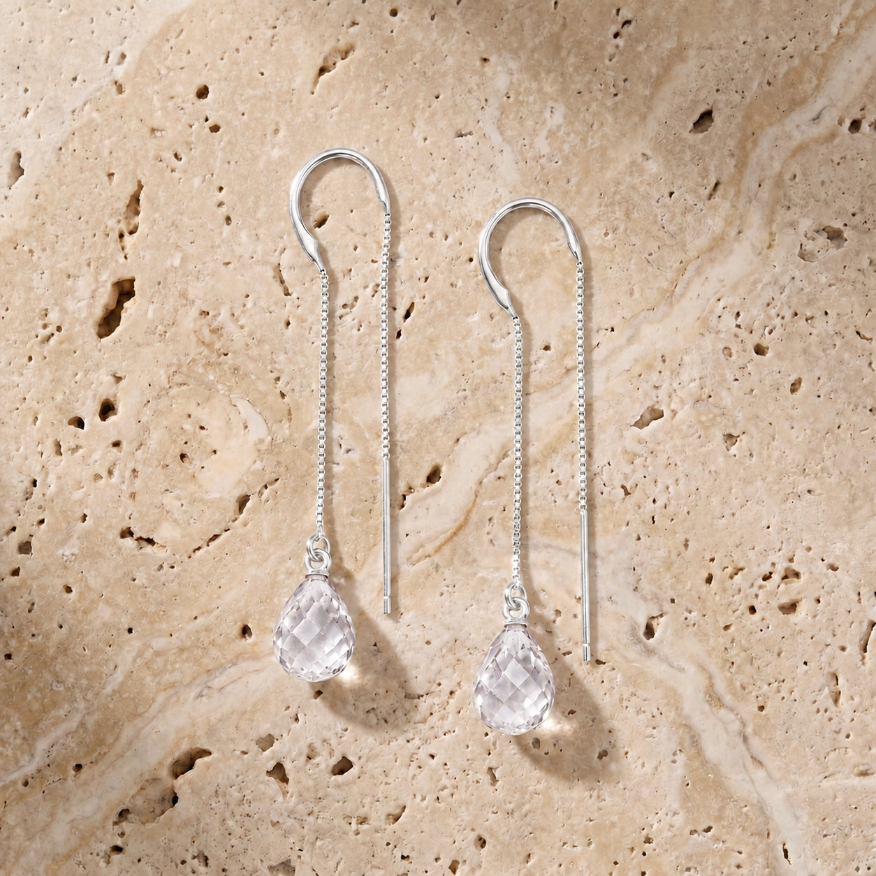 White Gold Earrings Pearl 10K — Egle