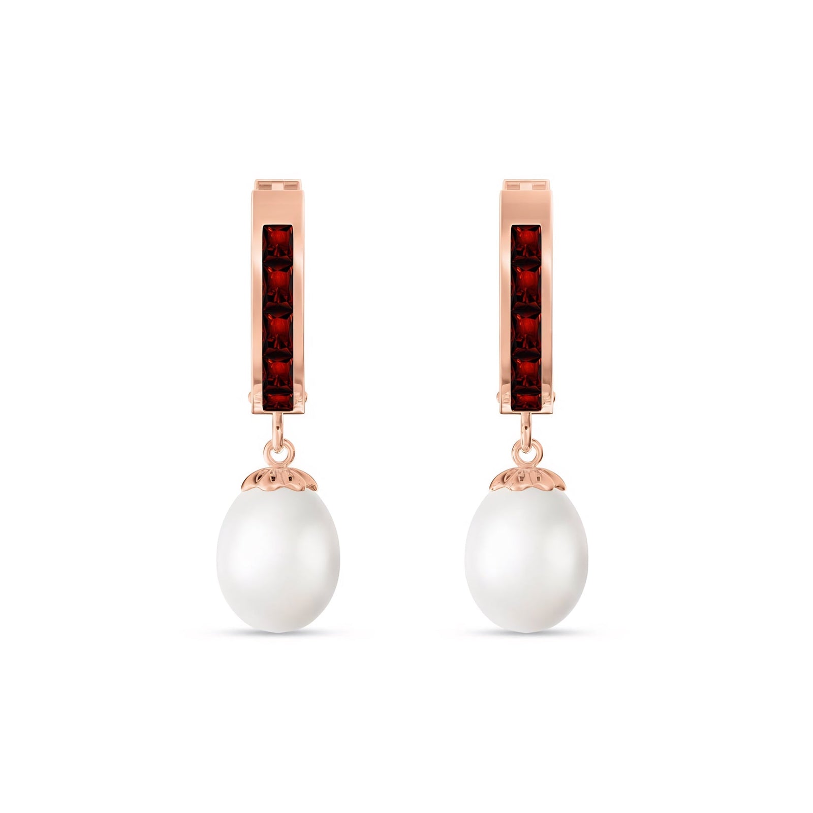 Rose Gold Bloom Earrings Peridot 10K — Battistina