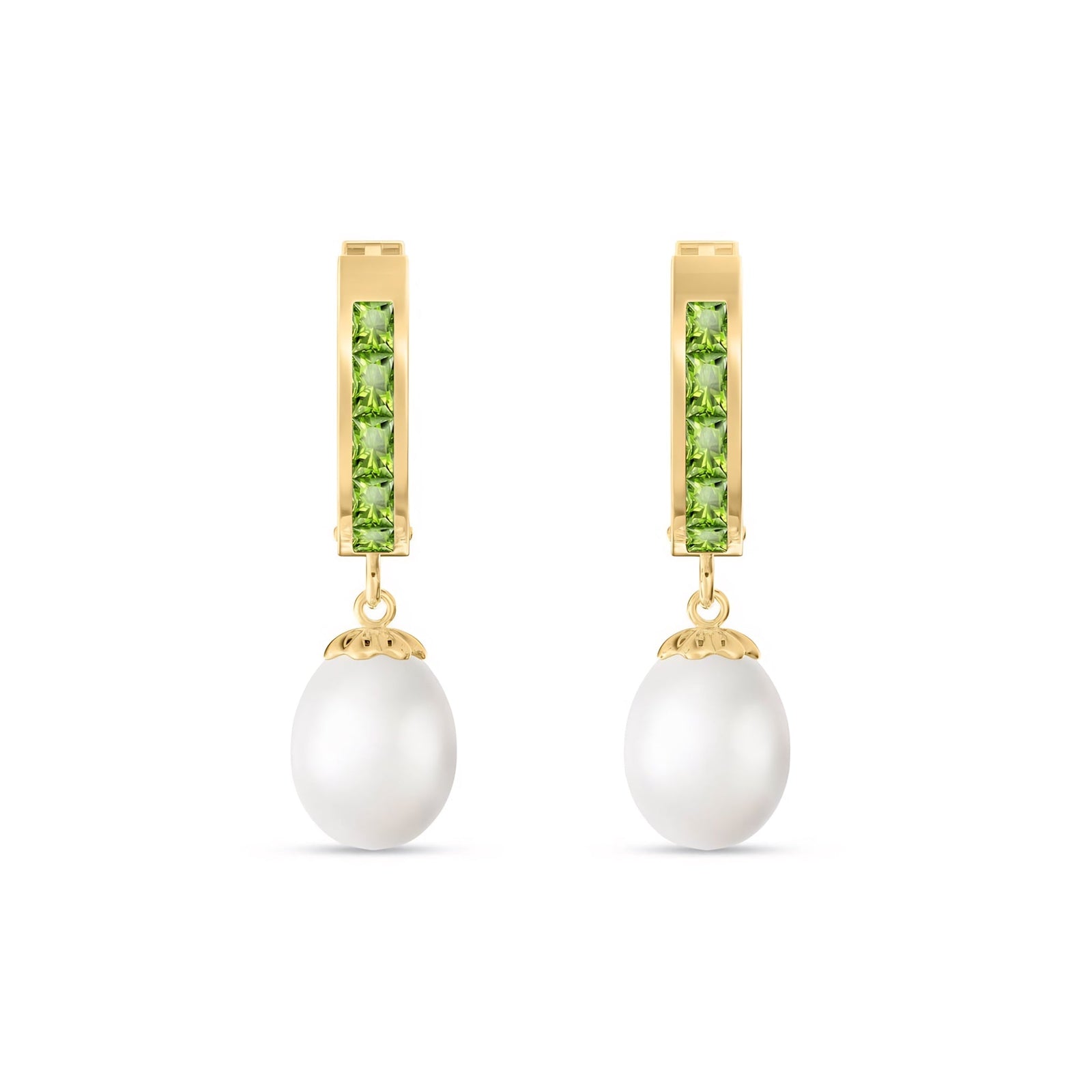 Yellow Gold Bloom Earrings Amethyst 10K — Battistina