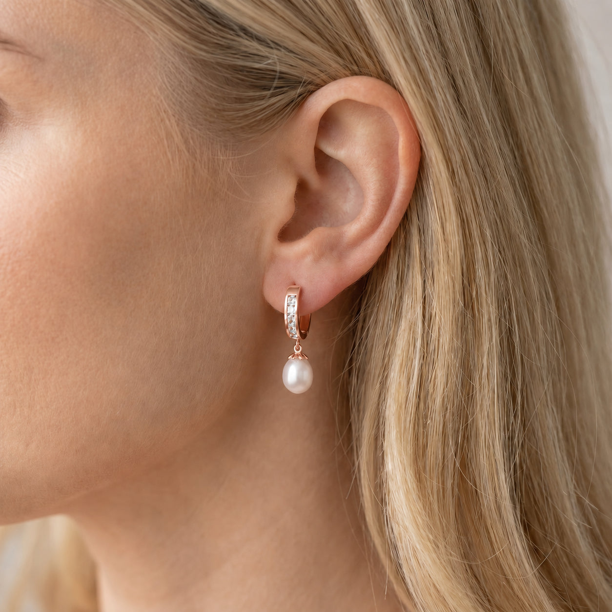 Rose Gold Bloom Earrings Citrine 10K — Battistina