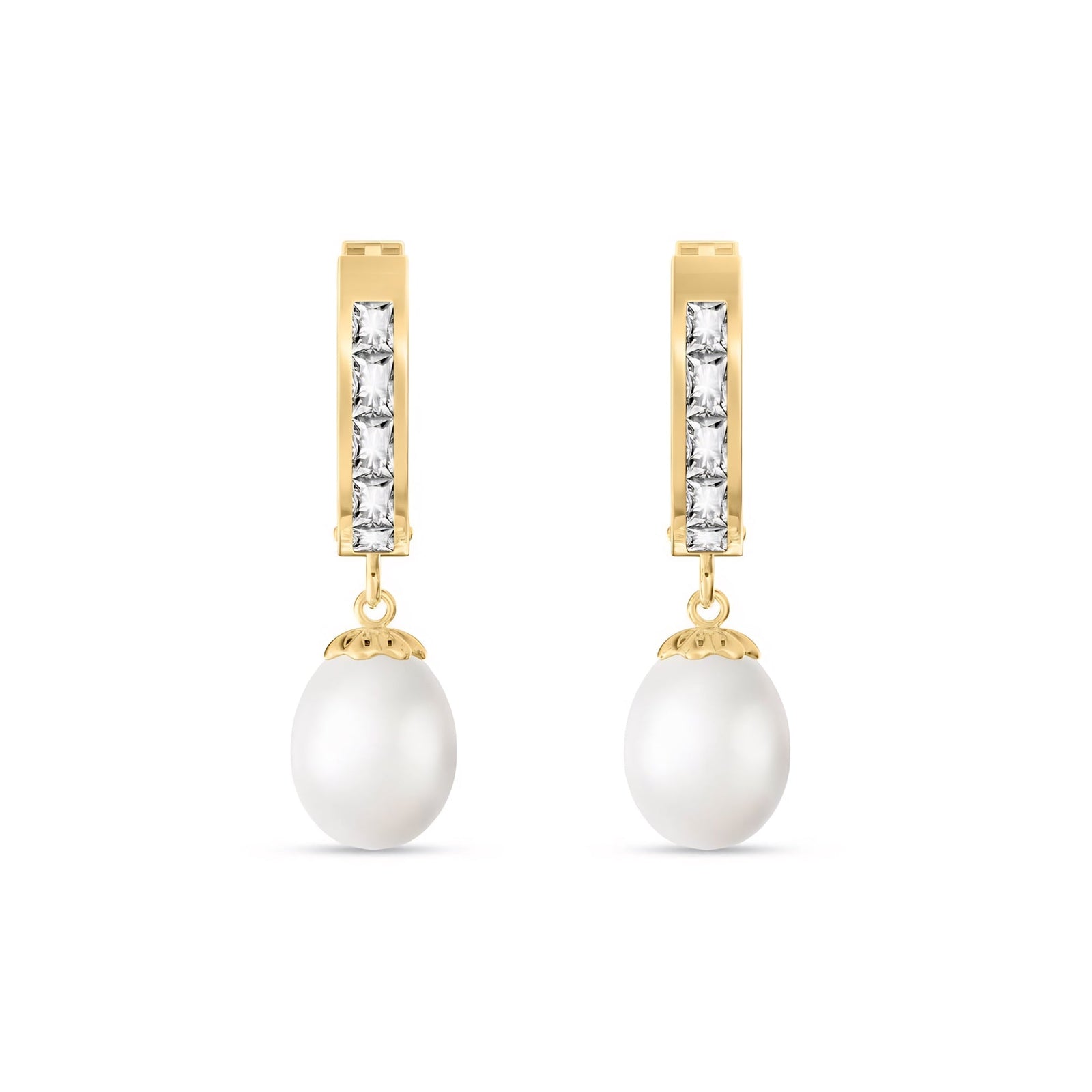 Yellow Gold Bloom Earrings Citrine 10K — Battistina