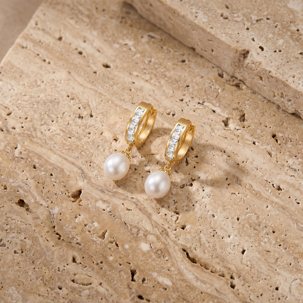 Yellow Gold Bloom Earrings Citrine 10K — Battistina
