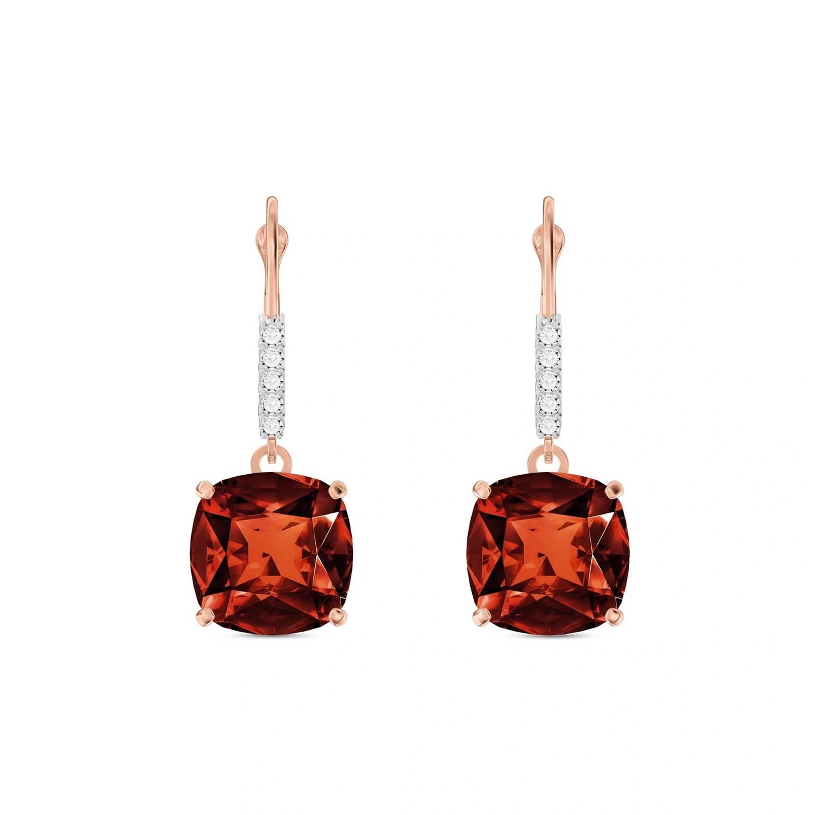 Rose Gold Diamond & Garnet — Mariacassandra