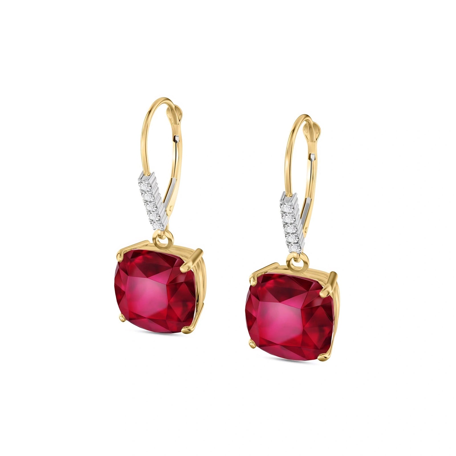 Yellow Gold Diamond & Ruby — Mariacassandra