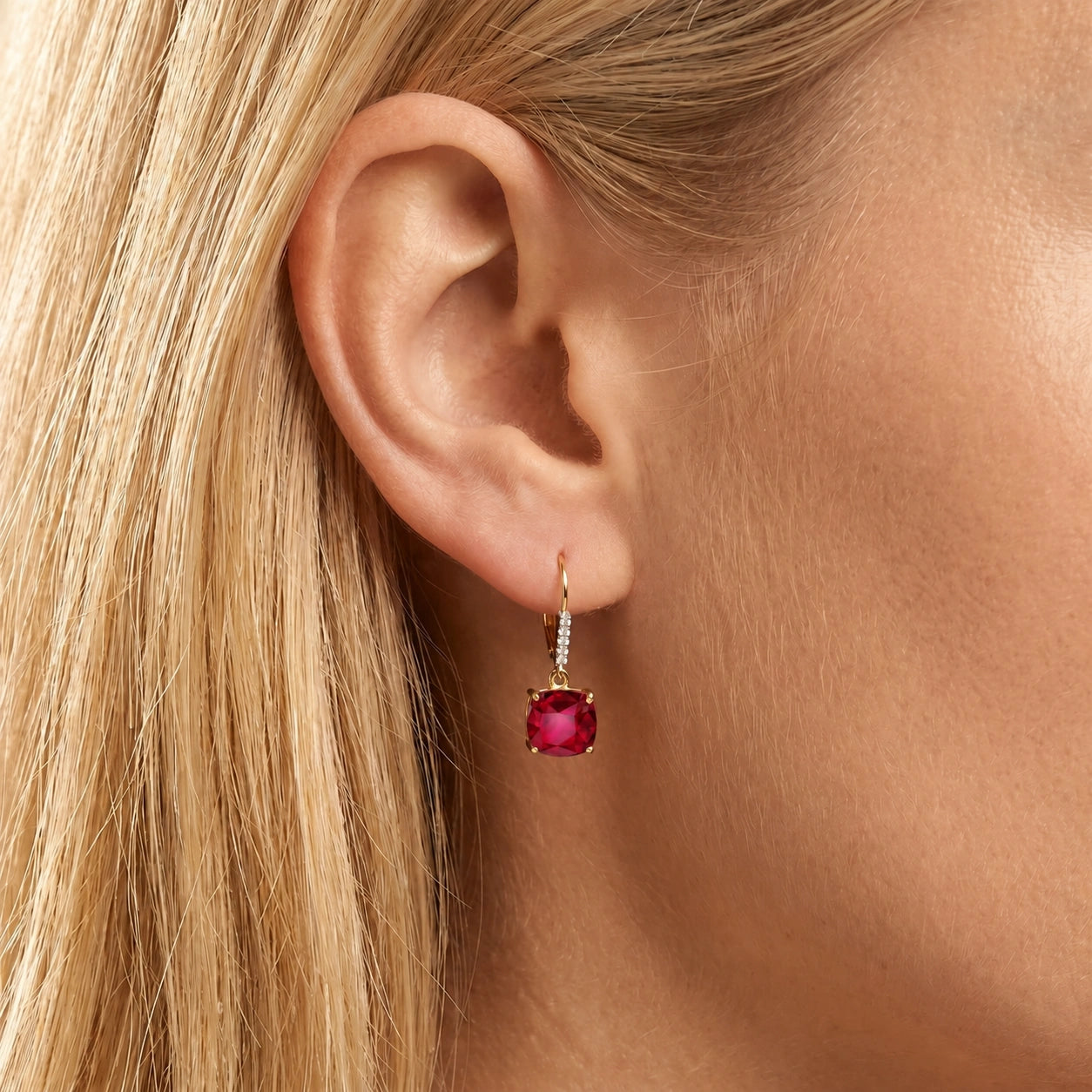 Yellow Gold Diamond & Ruby — Mariacassandra