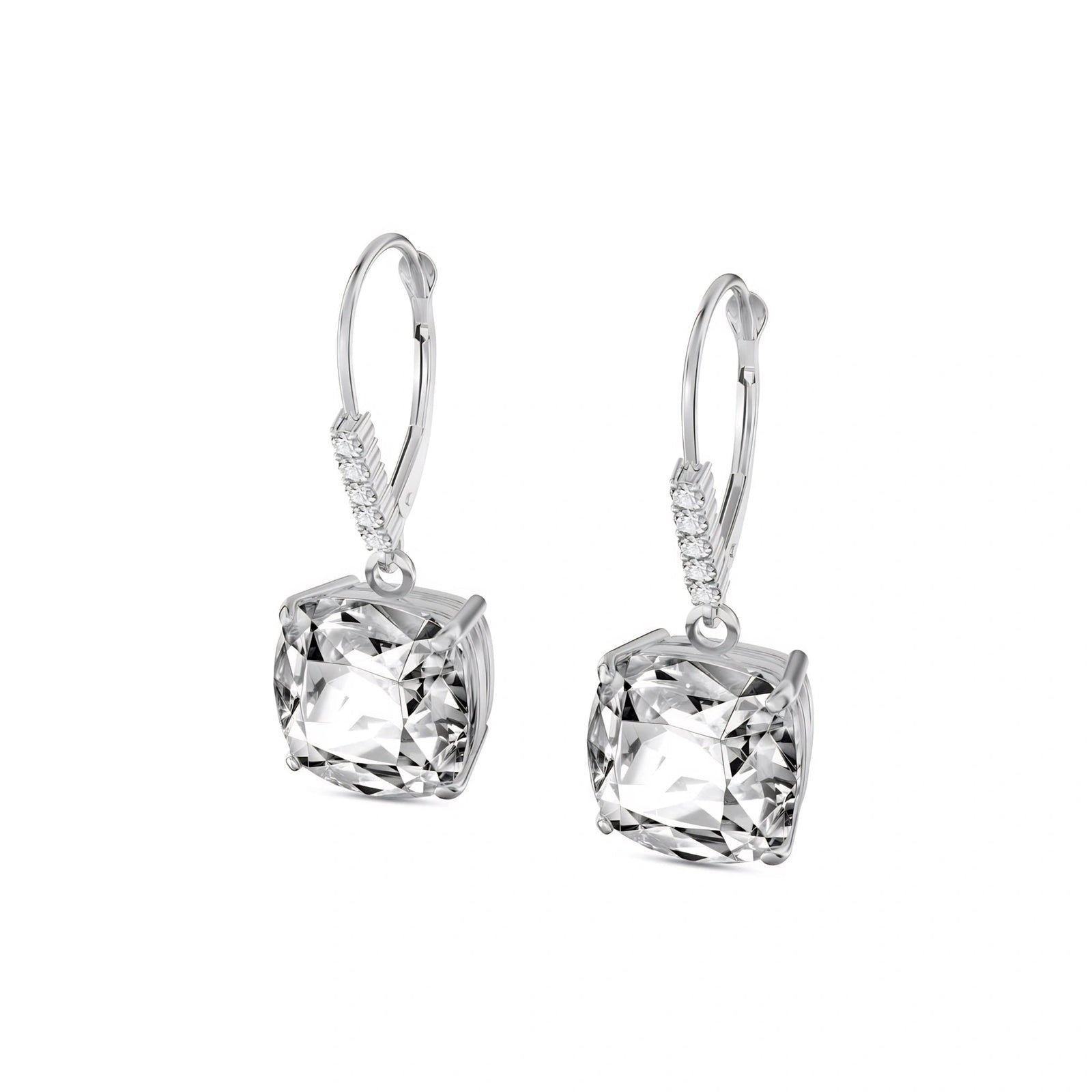 White Gold Diamond & White Topaz — Mariacassandra