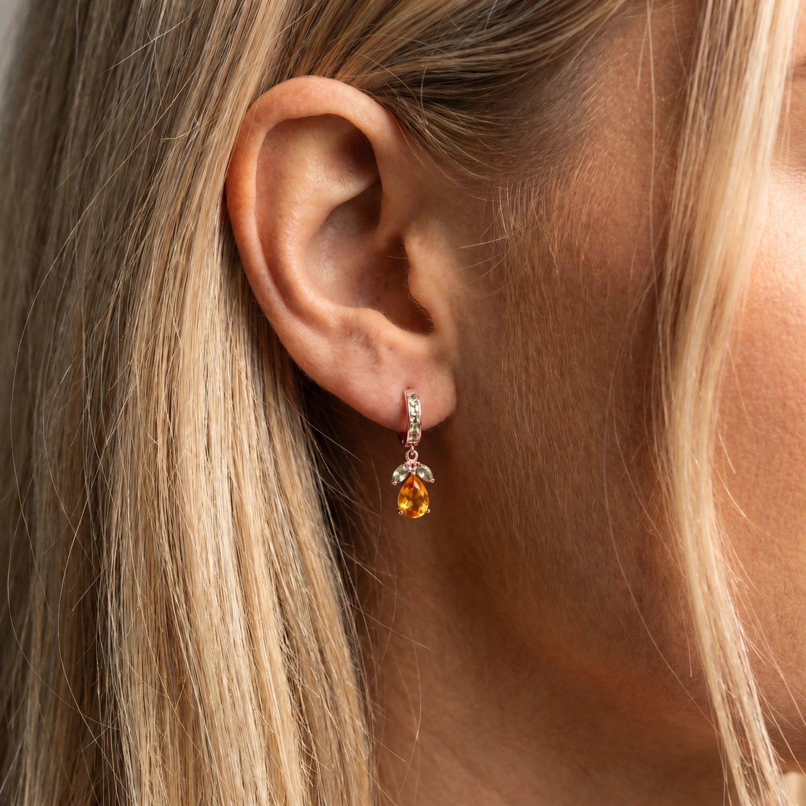 Rose Gold Citrine & Peridot — Mariacecilia