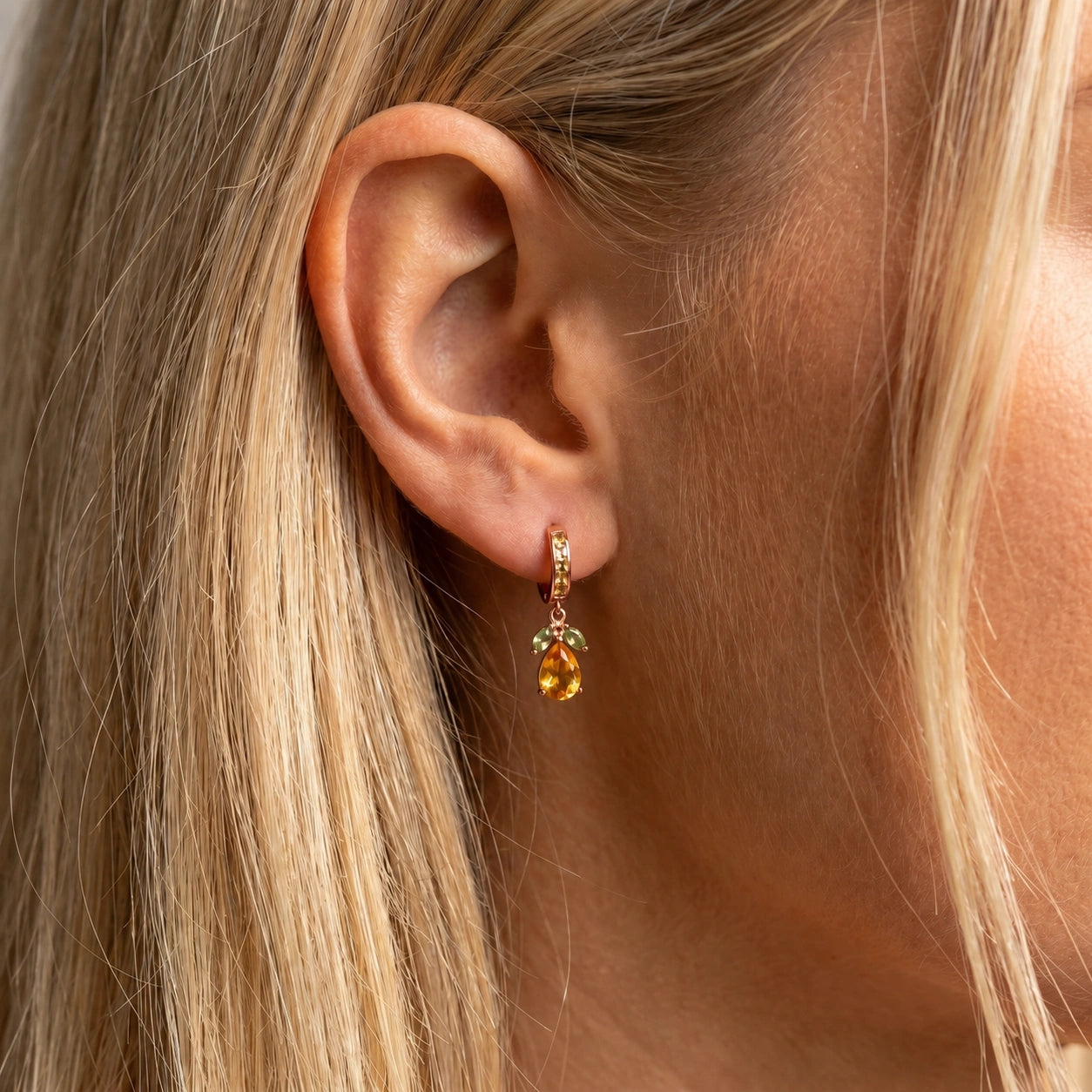 Rose Gold Peridot & Citrine — Mariacecilia