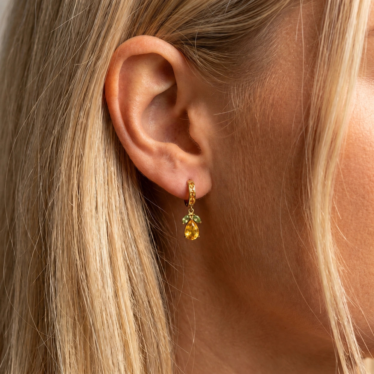 Yellow Gold Peridot & Citrine — Mariacecilia