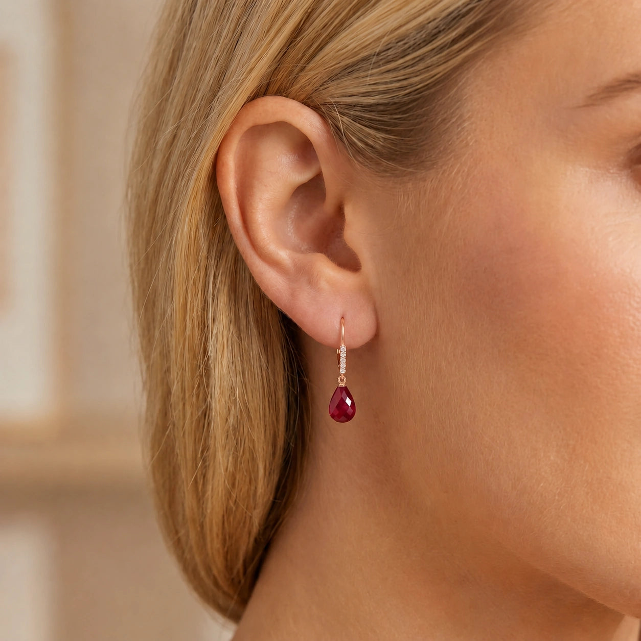 Rose Gold Diamond & Ruby — Mariaceleste